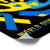 Neef T21 World Down Syndroom Awareness Day Ribbo Poster (Hoek)