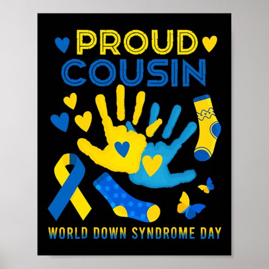 Neef T21 World Down Syndroom Awareness Day Ribbo Poster (Voorkant)