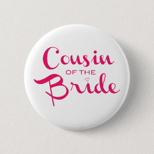 Neef van Bride Pink White Ronde Button 5,7 Cm