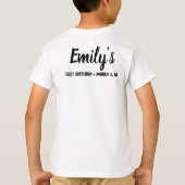 Neef van de Aangepaste Aanpasbare Familie van het  T-shirt (Achterkant)