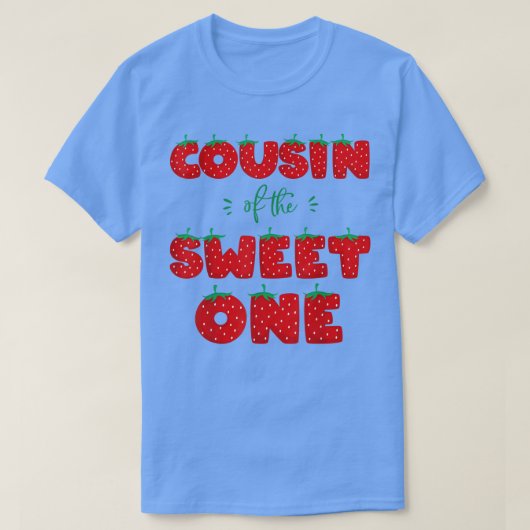 Neef van de aardbei Sweet One Birthday Berry T-shirt (Design voorkant)