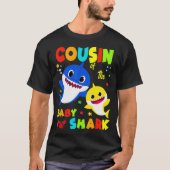 Neef van de Baby Shark Verjaardag Neef Shark _8 T-shirt (Voorkant)