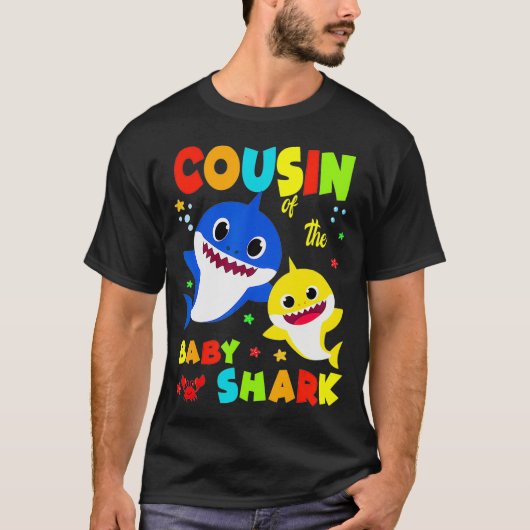 Neef van de Baby Shark Verjaardag Neef Shark _8 T-shirt (Voorkant)