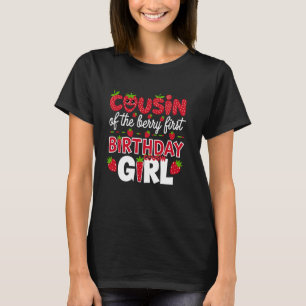 Neef van de Berry First Birthday Girl Aardbei T-shirt
