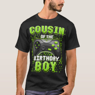 Neef van de Birthday Boy Matching Video Game Bir T-shirt