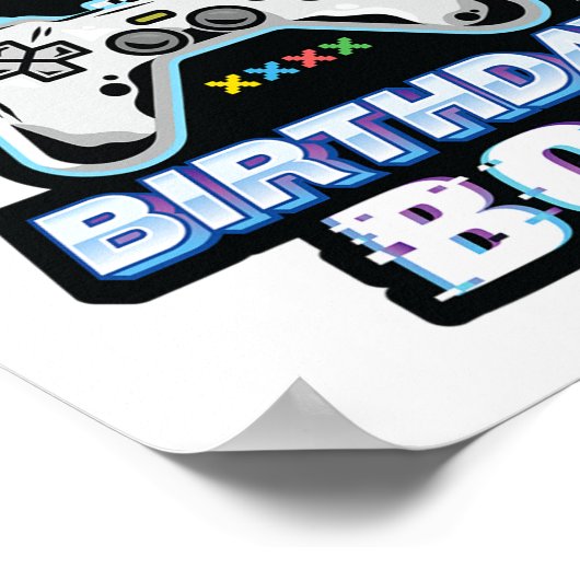 Neef van de Birthday Boy Video Game Bday Party G Poster (Hoek)
