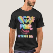 Neef van de Birthday Pop It Girl Bday Funn T-shirt (Voorkant)