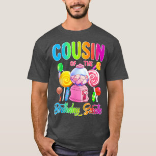 Neef van de Birthday Sweetie Snoep Girl Matching T-shirt