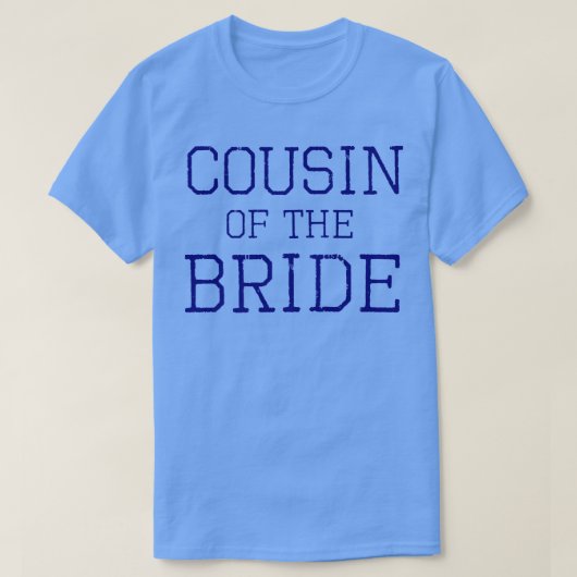 Neef van de Bride Coordinating Wedding Party T-shirt (Design voorkant)