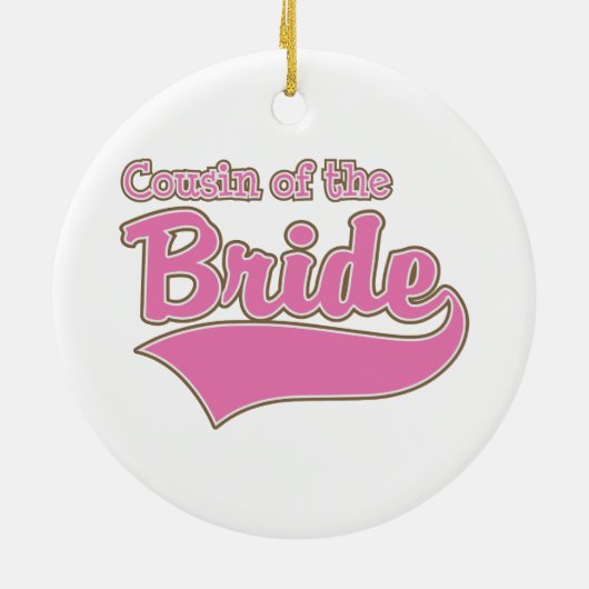 Neef van de bride keramisch ornament (Achterkant)