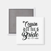 Neef van de bruid huwelijksfeest familie bruids sh magneet (Voorkant / Achterkant)