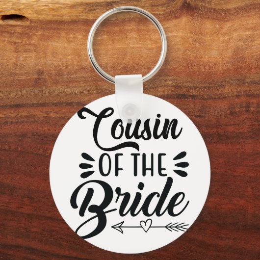 Neef van de bruid huwelijksfeest familie bruids sh sleutelhanger (Voorkant)
