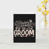 Neef van de bruidegom Shirt bruidsparen Kaart (Gele Bloem)
