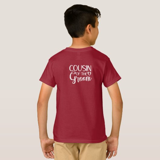 Neef van de bruidegom t-shirt (Achterkant volledig)