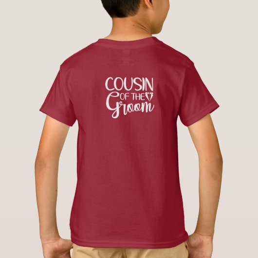 Neef van de bruidegom t-shirt (Achterkant)