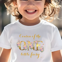 Neef van de feeëntuin 1e verjaardagsfeest t-shirt