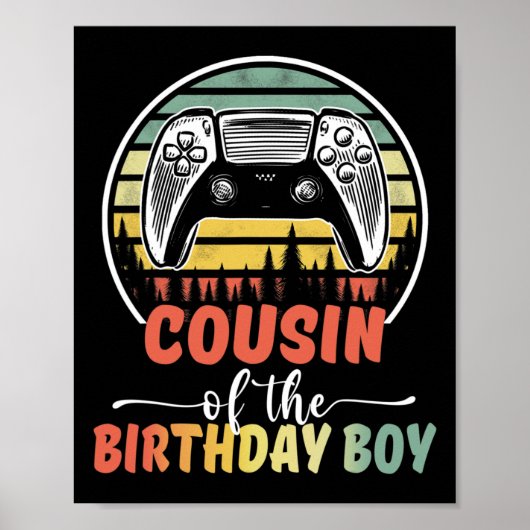 Neef van de jarige gamer bijpassende Fa Poster (Voorkant)