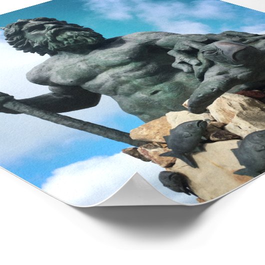 neef van de koning op het strand van virginia poster (Hoek)