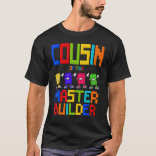 Neef van de meester Builder Birthday Boy Girl Blo T-shirt