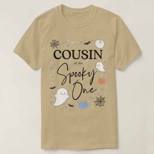 Neef van de Spooky One First Birthday Boy 1st Ha T-shirt (Design voorkant)