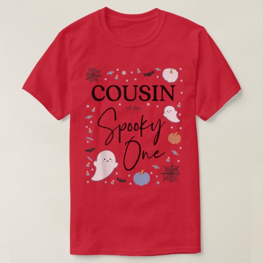 Neef van de Spooky One First Birthday Boy 1st Ha T-shirt (Design voorkant)