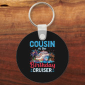 Neef Van De Verjaardag Cruiser Leuke Cruise Verjaa Sleutelhanger (Voorkant)