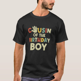 Neef van de verjaardag jongen hi vijf jaar oude da t-shirt