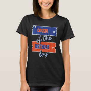Neef van de verjaardag jongen reizen thema matchin t-shirt