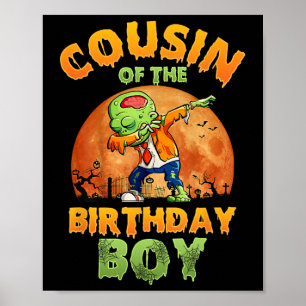 Neef van de verjaardag jongen zombie moeder Hallow Poster