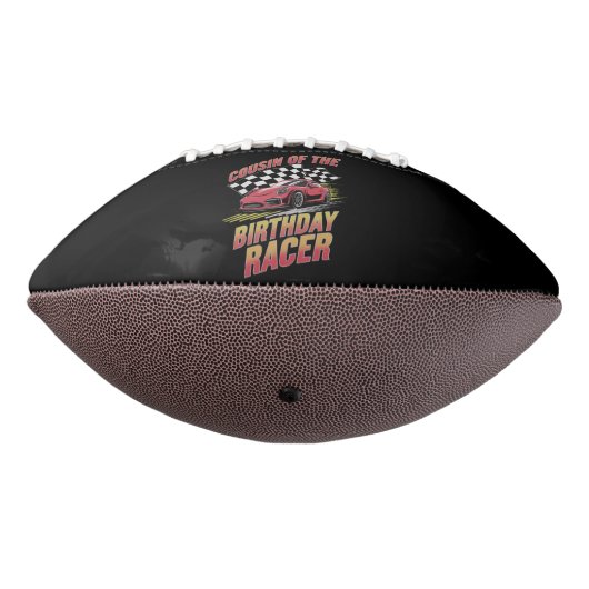 Neef van de verjaardag racer racen familie partij american football (Gedraaid 270)