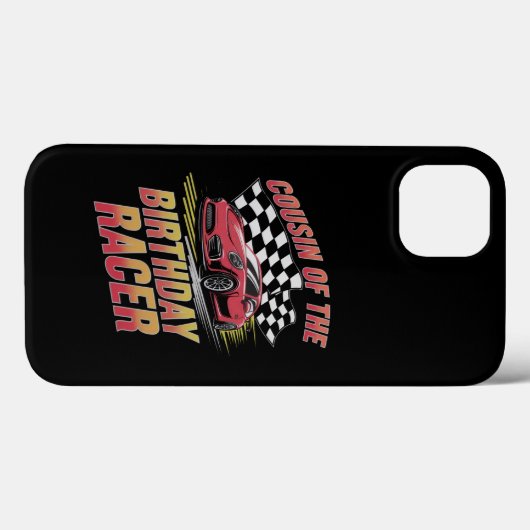 Neef van de verjaardag racer racen familie partij Case-Mate iPhone case (Achterkant (horizontaal))