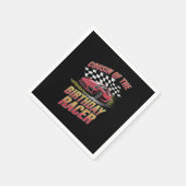 Neef van de verjaardag racer racen familie partij servet (Hoek)