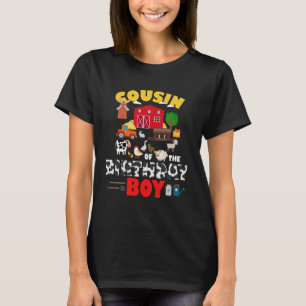 Neef van de Verjaardags Jongen Boerderij Dieren Ba T-shirt