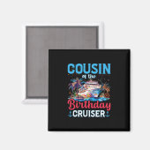 Neef van de verjaardagscruiser Funny Cruise Verjaa Magneet (Voorkant / Achterkant)
