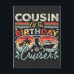 Neef van de verjaardagscruiser-vakantie briefkaart<br><div class="desc">Neef van de verjaardagscruiser-vakantie Funny Crew Grafisch ontwerp Cadeau Standaard ansichtkaart Klassieke Collectie.</div>