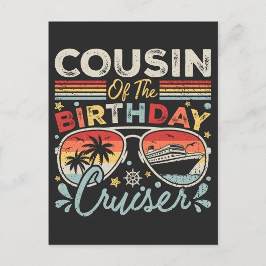 Neef van de verjaardagscruiser-vakantie briefkaart (Voorkant)