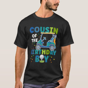 Neef van de verjaardagsjongen golf thema bijpassen t-shirt