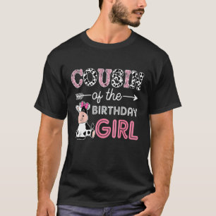 Neef van De Verjaardagsmeisje Boerderij Koe Neef M T-shirt