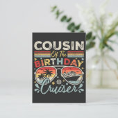 Neef van de verjaardagsvakantie Cruiser Briefkaart (Staand voorkant)