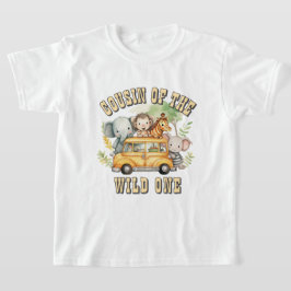 Neef van de wilde jongens safari dieren t-shirt