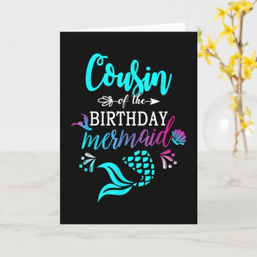 neef van de zeemeermin kaart (Gele Bloem)