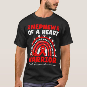 Neef van een hartkrijger Hartziekte Boho regenb T-shirt