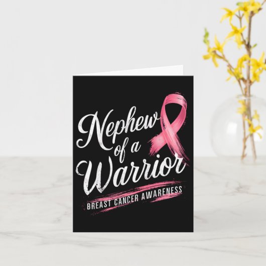 Neef van een krijger borstkanker bewustzijn kaart (Gele Bloem)