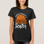 Neef van een senior basketbal Afstuderen klasse va T-shirt (Voorkant)
