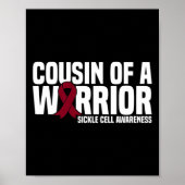 Neef van een Warrior Sickle Cell Awareness Poster (Voorkant)