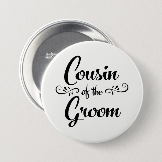 Neef van het Groom Wedding Rehearsal Dinner Ronde Button 7,6 Cm (Voorkant /achterkant)