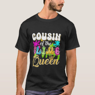Neef van het slijmkoningin verjaardagsfeest famili t-shirt