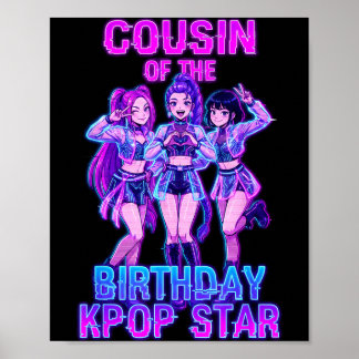 Neef van verjaardagsmeisje K-p ster Koreaanse p Poster