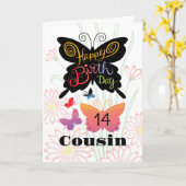 Neef Verjaardag Kaart (Gele Bloem)