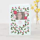 Neef, verjaardag, Rozen Kaart (Gele Bloem)